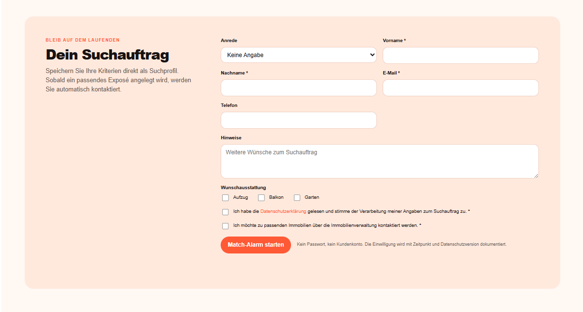 Suchaufträge